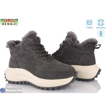 Черевики жіночі на зиму (6 пар р.36-41) сірий  "HENGJI-ELENA"