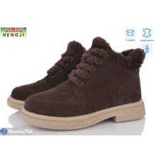 Черевики жіночі на зиму (6 пар р.36-41) коричневий  "HENGJI-ELENA"