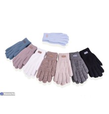 Рукавички жіночі на зиму (12 шт. р.сетка One size) мікс  "KaPira"