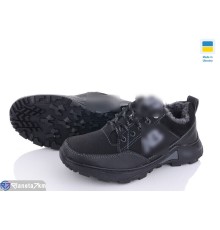 Кросівки чоловічі на зиму (8 пар р.40-45) чорний  "LEOBAZA"