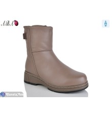 Черевики жіночі на зиму (8 пар р.37-42) коричневий  "Aba"