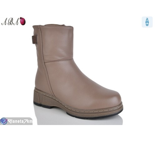 Черевики жіночі на зиму (8 пар р.37-42) коричневий  "Aba"