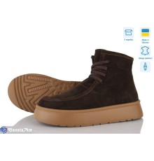 Черевики жіночі на весну/осінь (6 пар р.36-40) коричневий  "Linda"