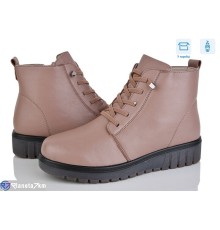 Черевики жіночі на зиму (8 пар р.37-41) коричневий  "Mirella"