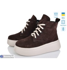 Черевики жіночі на весну/осінь (6 пар р.36-40) коричневий  "Linda"