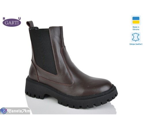 Черевики жіночі на зиму (6 пар р.36-40) коричневий  "Garti"