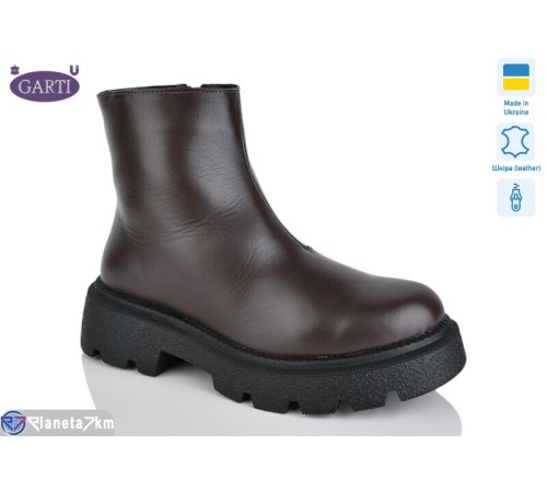 Черевики жіночі на зиму (6 пар р.36-40) коричневий  "Garti"