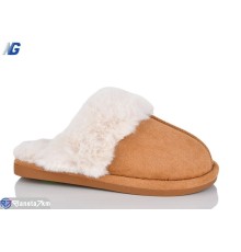 Тапки жіночі на зиму (6 пар р.36-41) коричневий  "Navigator"