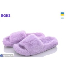 Тапки жіночі на весну/осінь (8 пар р.36-41) фіолетовий  "Roks" Тапки жіночі на весну/осінь (8 пар р.36-41) фіолетовий  "Roks"