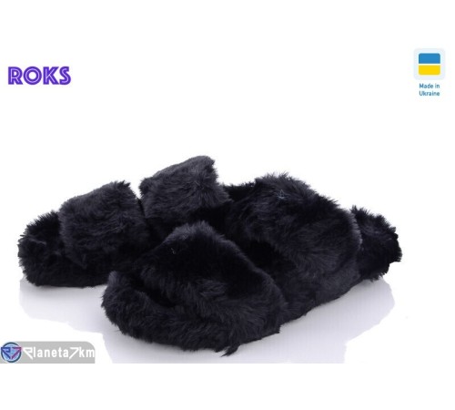 Тапки жіночі на весну/осінь (12 пар р.36-41) чорний  "Roks" Тапки жіночі на весну/осінь (12 пар р.36-41) чорний  "Roks"