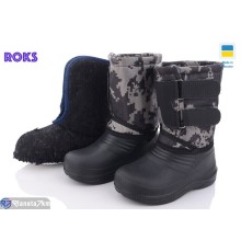 Дитячі чоботи з піни на зиму (8 пар р.25-36) чорний  "Roks"