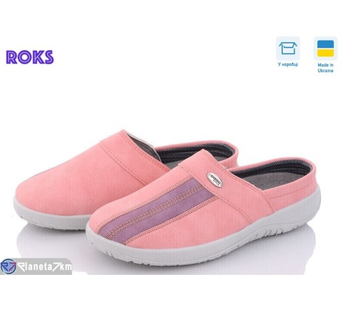 Тапки жіночі на весну/осінь (8 пар р.37-41) рожевий  "Roks" Тапки жіночі на весну/осінь (8 пар р.37-41) рожевий  "Roks"