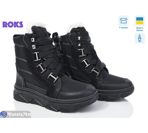 Черевики жіночі на весну/осінь (6 пар р.37-41) чорний  "Roks" Черевики жіночі на весну/осінь (6 пар р.37-41) чорний  "Roks"