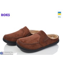 Тапки чоловічі на весну/осінь (8 пар р.40-46) коричневий  "Roks"