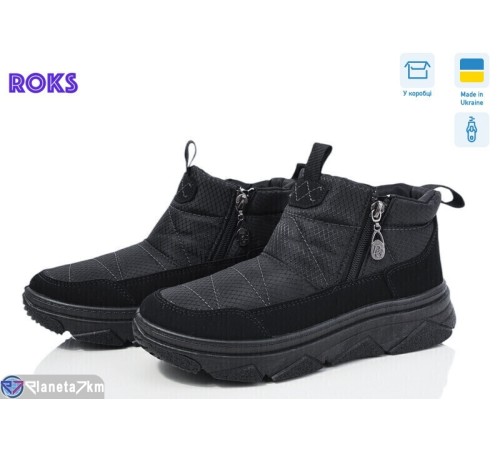 Черевики жіночі на зиму (6 пар р.37-41) чорний  "Roks" Черевики жіночі на зиму (6 пар р.37-41) чорний  "Roks"