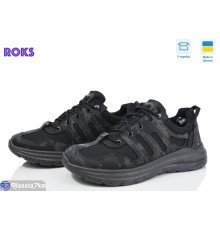 Кросівки чоловічі на весну/осінь (6 пар р.41-45) чорний  "Roks"
