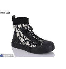 Черевики дитячі на весну/осінь (6 пар р.31-36) чорний  "Super Gear" Черевики дитячі на весну/осінь (6 пар р.31-36) чорний  "Super Gear"