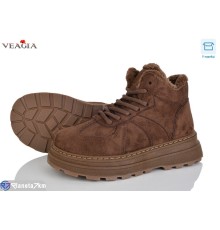 Черевики жіночі на зиму (8 пар р.36-41) коричневий  "Veagia-ADA"