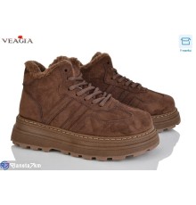 Черевики жіночі на зиму (8 пар р.36-41) коричневий  "Veagia-ADA"