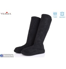 Чоботи жіночі на весну/осінь (6 пар р.37-42) чорний  "Veagia-ADA"