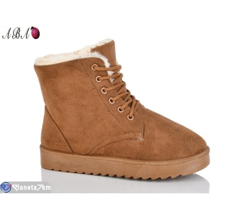 Черевики жіночі на зиму (8 пар р.37-42) camel  "Aba" Черевики жіночі на зиму (8 пар р.37-42) camel  "Aba"