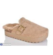 Тапки жіночі на зиму (8 пар р.36-41) коричневий  "Belossa"