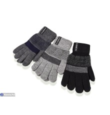Чоловічі рукавички на зиму (12 шт. р.сетка One size) мікс  "KaPira"