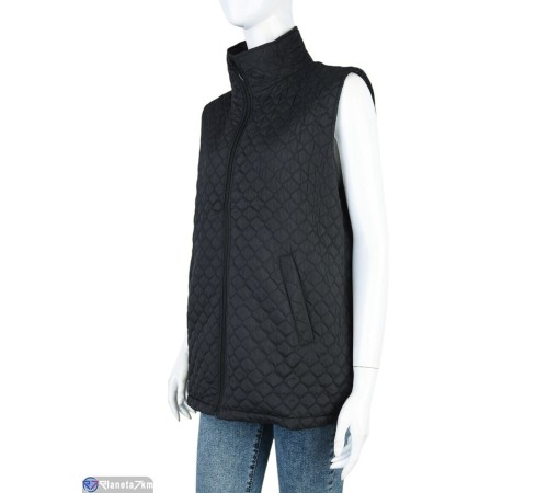 Жилетка жіноча на весну/осінь (5 шт. р.сетка 3XL-7XL) чорний "Kalabok" Жилетка жіноча на весну/осінь (5 шт. р.сетка 3XL-7XL) чорний "Kalabok"