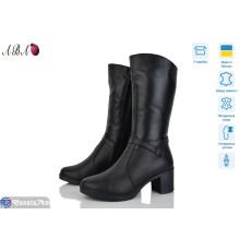 Чоботи жіночі на зиму (7 пар р.36-41) чорний  "Aba"