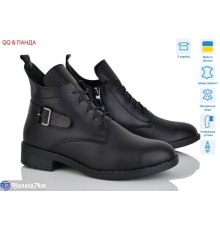 Черевики жіночі на зиму (6 пар р.36-41) чорний  "QQ&Панда"