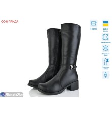 Чоботи жіночі на зиму (6 пар р.37-42) чорний  "QQ&Панда"
