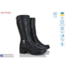 Чоботи жіночі на зиму (7 пар р.36-41) чорний  "QQ&Панда"