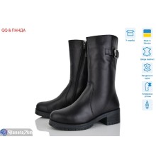 Чоботи жіночі на зиму (6 пар р.36-41) чорний  "QQ&Панда"