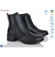 Черевики жіночі на зиму (6 пар р.36-41) чорний  "QQ&Панда"