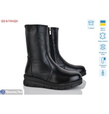 Чоботи жіночі на зиму (6 пар р.37-42) чорний  "QQ&Панда"