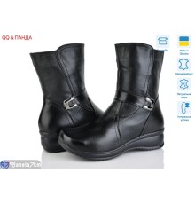 Черевики жіночі на зиму (8 пар р.38-43) чорний  "QQ&Панда" Черевики жіночі на зиму (8 пар р.38-43) чорний  "QQ&Панда"