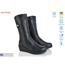 Чоботи жіночі на зиму (6 пар р.37-42) чорний  "QQ&Панда"