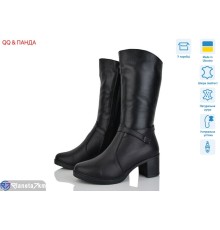 Чоботи жіночі на зиму (7 пар р.36-41) чорний  "QQ&Панда"