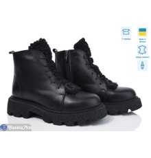 Черевики жіночі на зиму (6 пар р.37-40) чорний  "Linda"