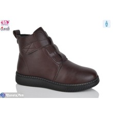Черевики жіночі на весну/осінь (8 пар р.37-42) коричневий  "Gukkcr"