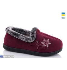 Тапки жіночі на зиму (6 пар р.37-42) червоний  "Korka"