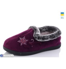 Тапки жіночі на зиму (6 пар р.37-42) червоний  "Korka"