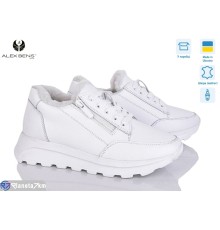 Кросівки жіночі на зиму (8 пар р.36-41) білий  "Alex Bens"