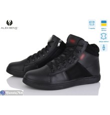 Черевики чоловічі на зиму (8 пар р.40-45) чорний  "Alex Bens"