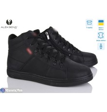 Черевики чоловічі на зиму (8 пар р.40-45) чорний  "Alex Bens"