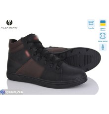 Черевики чоловічі на зиму (8 пар р.40-45) чорний  "Alex Bens"
