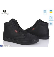 Черевики чоловічі на зиму (8 пар р.40-45) чорний  "Alex Bens"