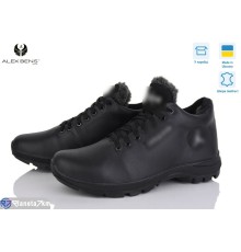 Кросівки чоловічі на зиму (8 пар р.40-45) чорний  "Alex Bens"