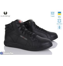 Черевики чоловічі на зиму (8 пар р.40-45) чорний  "Alex Bens"