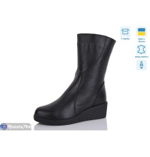Черевики жіночі на зиму (6 пар р.38-43) чорний  "LISA"
